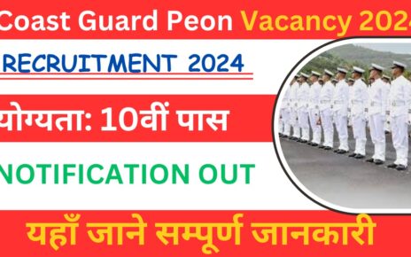 Indian Coast Guard Group B Vacancy